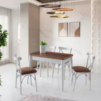 Masă de bucătărie extensibilă Necoline DOLUNAY PAL/ Brown