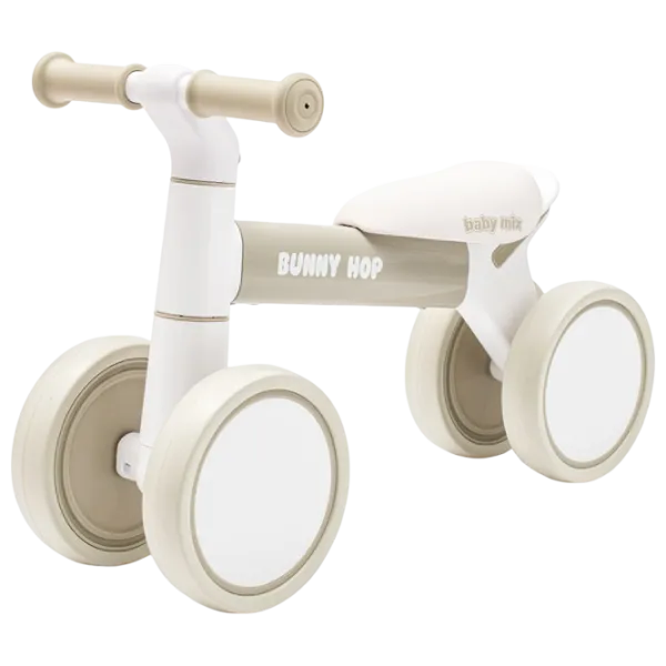 Беговел Baby Mix Bunny Hop Ultralight  Пластик / Бежевый Серый photo 1