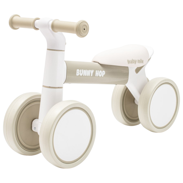 Беговел Baby Mix Bunny Hop Ultralight  Пластик / Бежевый Серый photo 1
