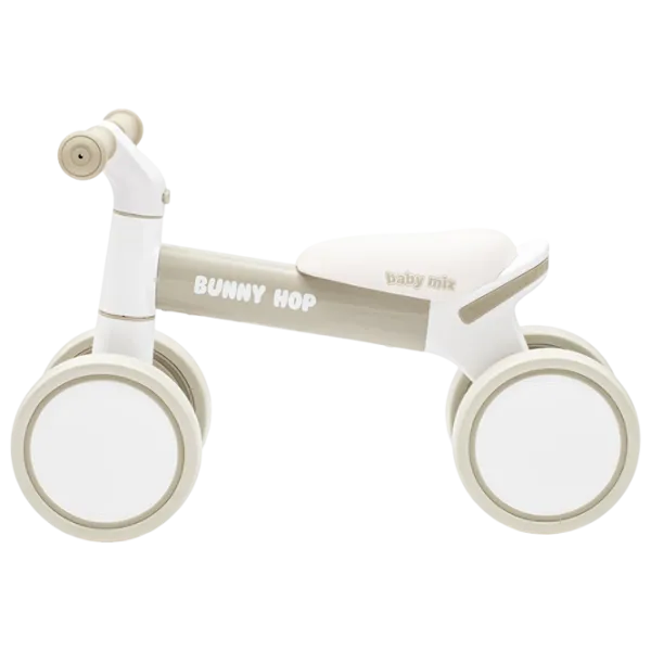 Беговел Baby Mix Bunny Hop Ultralight  Пластик / Бежевый Серый photo 2