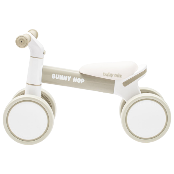 Беговел Baby Mix Bunny Hop Ultralight  Пластик / Бежевый Серый photo 2