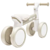 Bicicletă fără pedale Baby Mix Bunny Hop Ultralight Plastic / Beige Gray photo 4