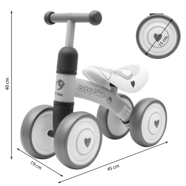 Беговел Baby Mix Baby Bike  Пластик / Зеленый Серый photo 6 Беговел Baby Mix Baby Bike  Пластик / Зеленый Серый photo 6