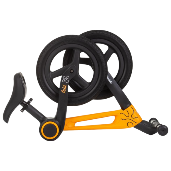 Bicicletă fără pedale Chipolino Fold X  Metal / Orange Black photo 4 Bicicletă fără pedale Chipolino Fold X  Metal / Orange Black photo 4