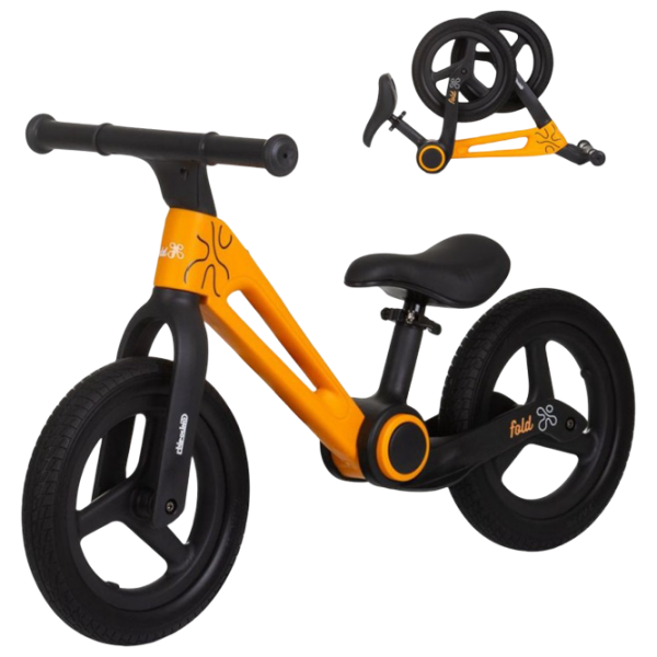 Bicicletă fără pedale Chipolino Fold X  Metal / Orange Black photo 5 Bicicletă fără pedale Chipolino Fold X  Metal / Orange Black photo 5