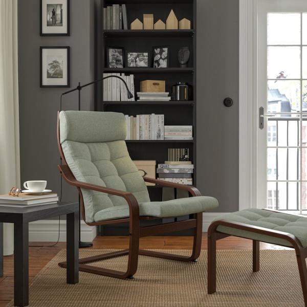 Fotoliu moale Ikea Poang Brown / Stofă  photo 4
