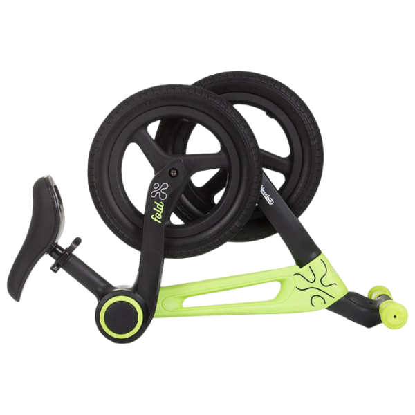 Bicicletă fără pedale Chipolino Fold X  Metal / Green Black photo 4 Bicicletă fără pedale Chipolino Fold X  Metal / Green Black photo 4
