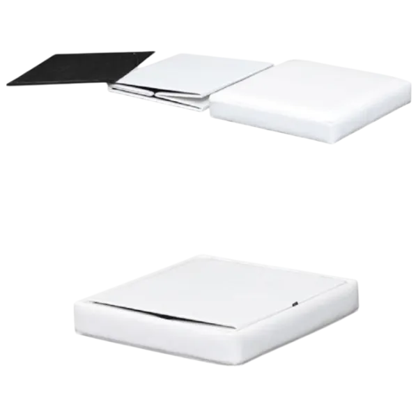 Fotoliu moale Mobhaus Tela New White / Piele eco  photo 3