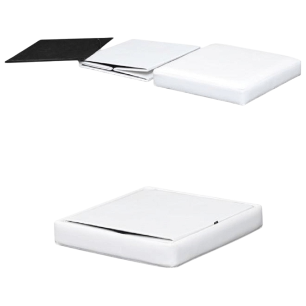 Fotoliu moale Mobhaus Tela New White / Piele eco  photo 3