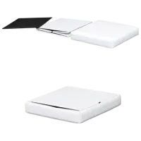 Fotoliu moale Mobhaus Tela New White / Piele eco photo 3