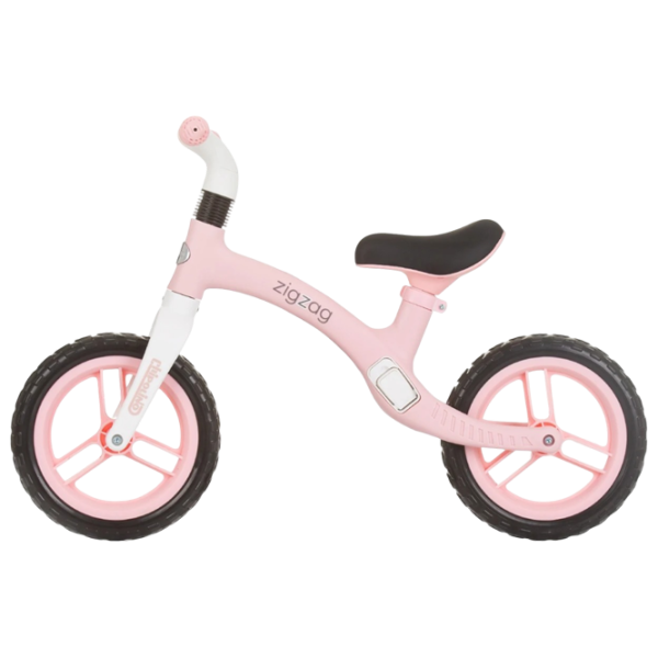 Bicicletă fără pedale Chipolino Zig Zag 12"  Metal / Pink White photo 2 Bicicletă fără pedale Chipolino Zig Zag 12"  Metal / Pink White photo 2