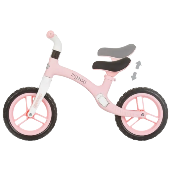 Bicicletă fără pedale Chipolino Zig Zag 12"  Metal / Pink White photo 3 Bicicletă fără pedale Chipolino Zig Zag 12"  Metal / Pink White photo 3