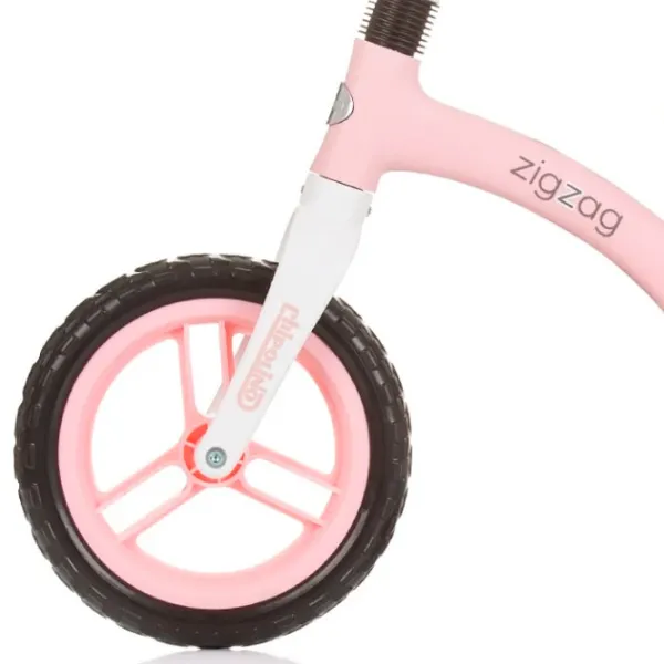 Bicicletă fără pedale Chipolino Zig Zag 12"  Metal / Pink White photo 4 Bicicletă fără pedale Chipolino Zig Zag 12"  Metal / Pink White photo 4