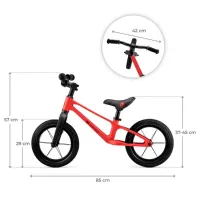 Bicicletă fără pedale KinderKraft Eter Polimer / Red Black photo 6