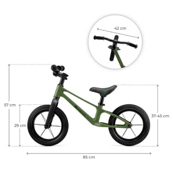 Bicicletă fără pedale KinderKraft Eter  Polimer / Green Black photo 5 Bicicletă fără pedale KinderKraft Eter  Polimer / Green Black photo 5