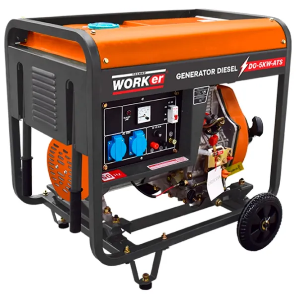 Генератор Technoworker DG-5KW-ATS 230 В Дизель / 5 кВт photo 1
