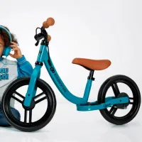 Bicicletă fără pedale KinderKraft Space 12" Oțel / Blue Deep photo 5