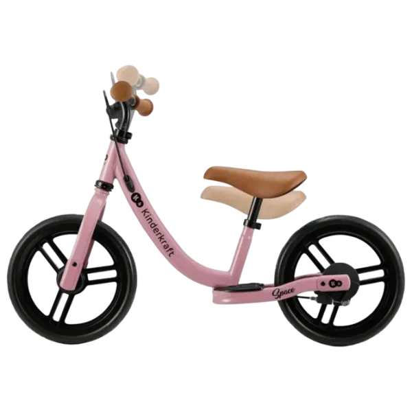 Беговел KinderKraft Space 12"  Сталь / Розовый Темный photo 4 Беговел KinderKraft Space 12"  Сталь / Розовый Темный photo 4