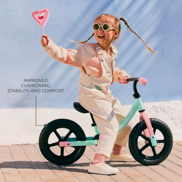 Bicicletă fără pedale KinderKraft 2Way Next 11" 11" Metal / Mint Pink photo 5 Bicicletă fără pedale KinderKraft 2Way Next 11" 11" Metal / Mint Pink photo 5
