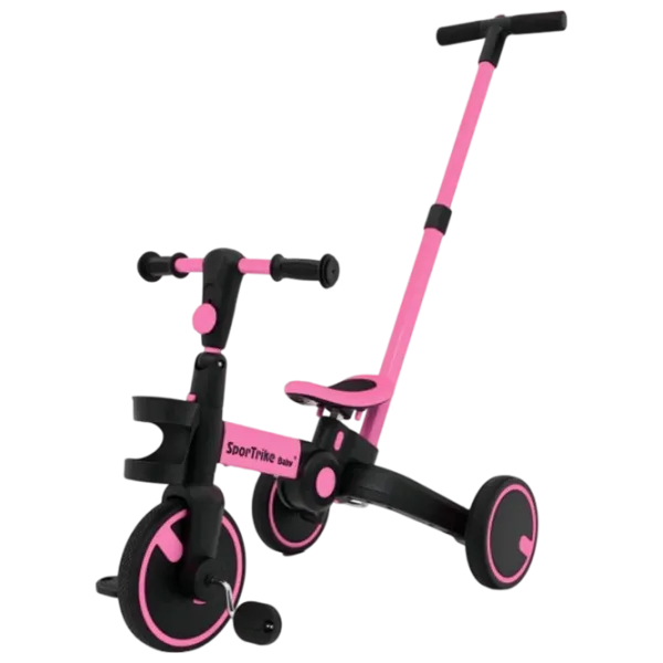 Беговел Ramiz Happy Bike Sportrike  Сталь / Розовый Черный photo 1