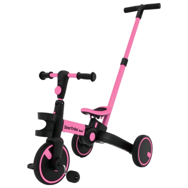 Беговел Ramiz Happy Bike Sportrike  Сталь / Розовый Черный photo 1