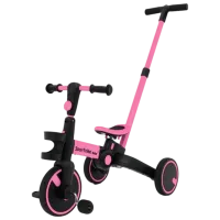 Bicicletă fără pedale Ramiz Happy Bike Sportrike  Oțel / Pink Black