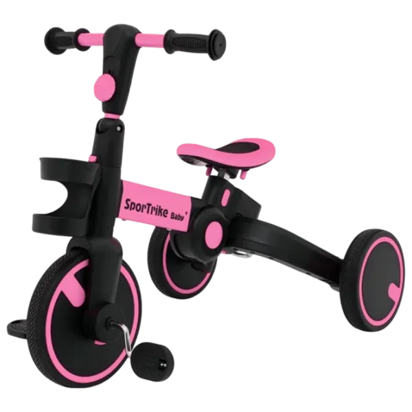 Беговел Ramiz Happy Bike Sportrike  Сталь / Розовый Черный photo 2