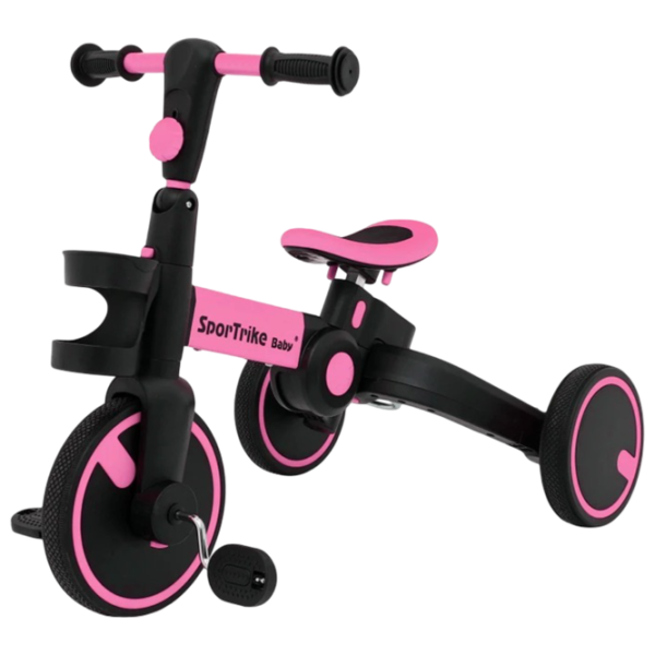 Беговел Ramiz Happy Bike Sportrike  Сталь / Розовый Черный photo 2