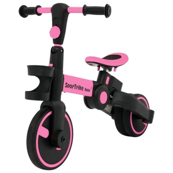 Беговел Ramiz Happy Bike Sportrike  Сталь / Розовый Черный photo 3