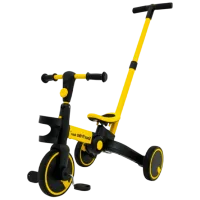 Bicicletă fără pedale Ramiz Happy Bike Sportrike  Oțel / Yellow Black