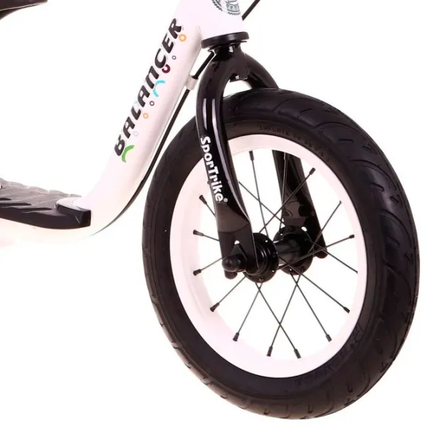 Bicicletă fără pedale SportTrike Balancer 12" 12" Oțel / White Black photo 5 Bicicletă fără pedale SportTrike Balancer 12" 12" Oțel / White Black photo 5