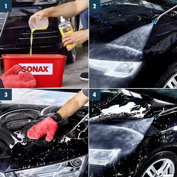 Автомобильный шампунь Sonax 313200 Пластик / для чистки, с воском photo 3 Автомобильный шампунь Sonax 313200 Пластик / для чистки, с воском photo 3