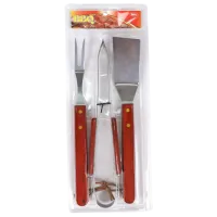 Set pentru grătar BBQ SC01029 Oțel inoxidabil / Wood