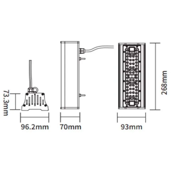 Corp de iluminat LED Horoz PYRAMID-50 SMD / Black photo 2 Corp de iluminat LED Horoz PYRAMID-50 SMD / Black photo 2