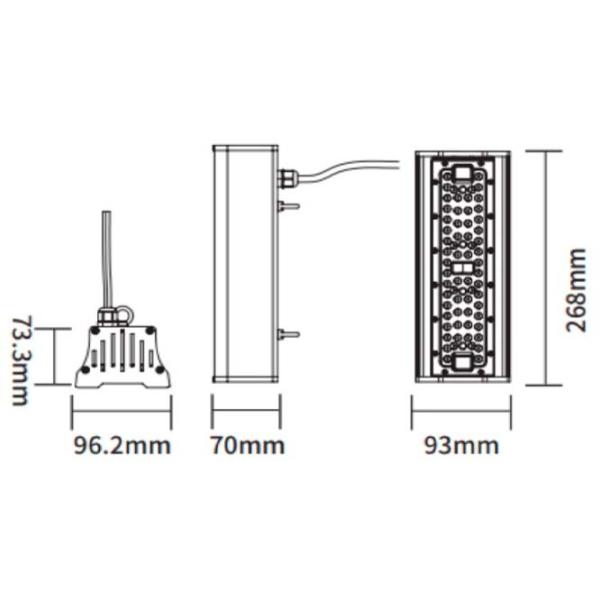 Corp de iluminat LED Horoz PYRAMID-50 SMD / Black photo 2 Corp de iluminat LED Horoz PYRAMID-50 SMD / Black photo 2