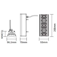 Corp de iluminat LED Horoz PYRAMID-50 SMD / Black photo 2