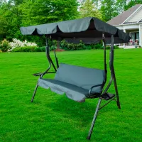 Садовые качели GardenLine KRE3088 Антрацит / photo 5