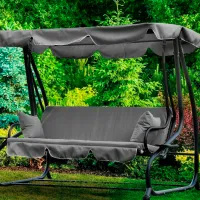 Садовые качели GardenLine KRE9771 00958846 Серый / 260 кг photo 5