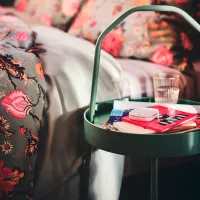 Сервировочный столик Ikea Burvik Круглая / Металл photo 4