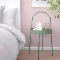Сервировочный столик Ikea Burvik Круглая / Металл photo 6