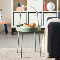 Сервировочный столик Ikea Burvik Круглая / Металл photo 7