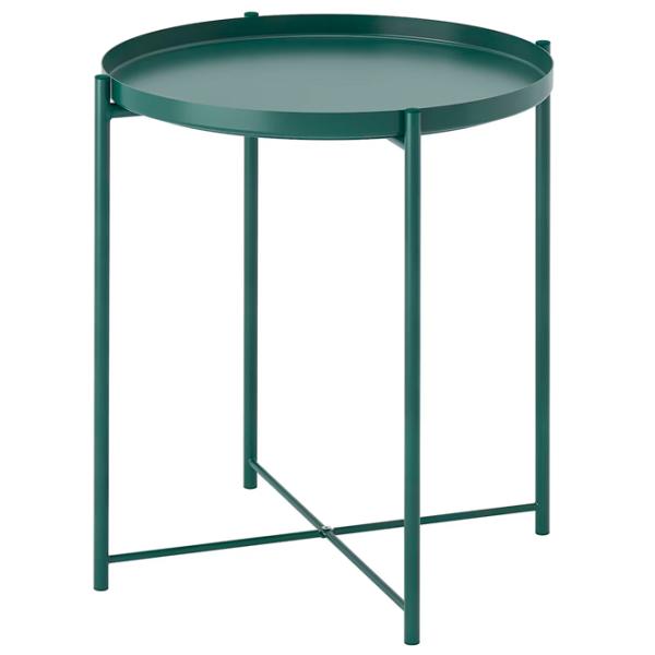 Сервировочный столик Ikea Gladom  Круглая / Cталь photo 1