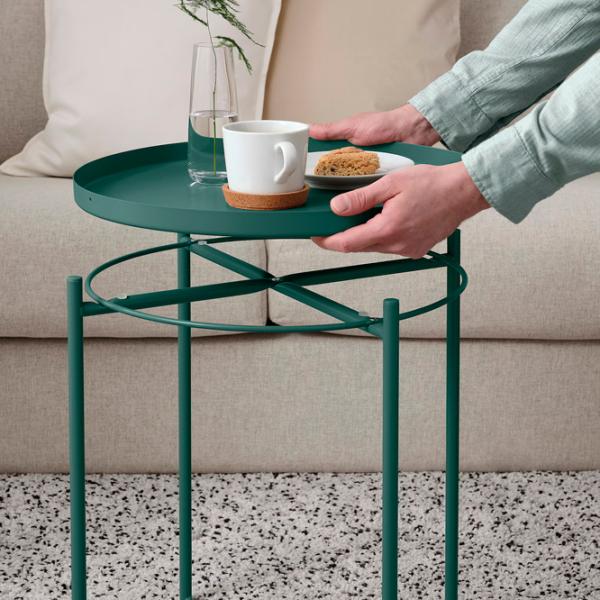 Сервировочный столик Ikea Gladom  Круглая / Cталь photo 4
