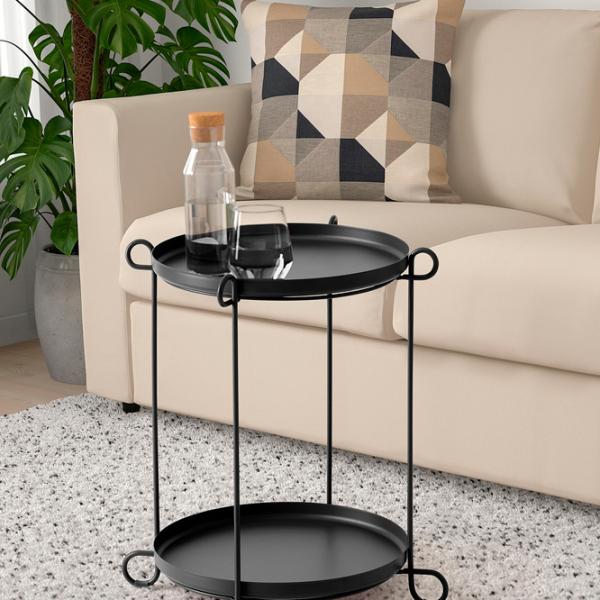Măsuță de servire Ikea Livelycke  Rotundă / Oțel photo 2