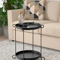 Сервировочный столик Ikea Livelycke Круглая / Cталь photo 2