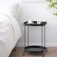 Сервировочный столик Ikea Livelycke Круглая / Cталь photo 3