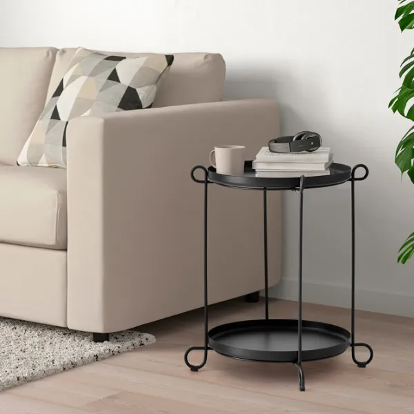 Măsuță de servire Ikea Livelycke  Rotundă / Oțel photo 5