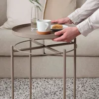 Сервировочный столик Ikea Gladom Круглая / Cталь photo 5