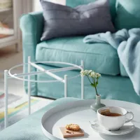 Сервировочный столик Ikea Gladom Круглая / Cталь photo 4