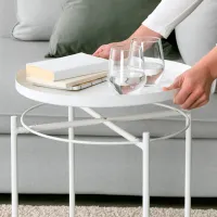 Сервировочный столик Ikea Gladom Круглая / Cталь photo 7